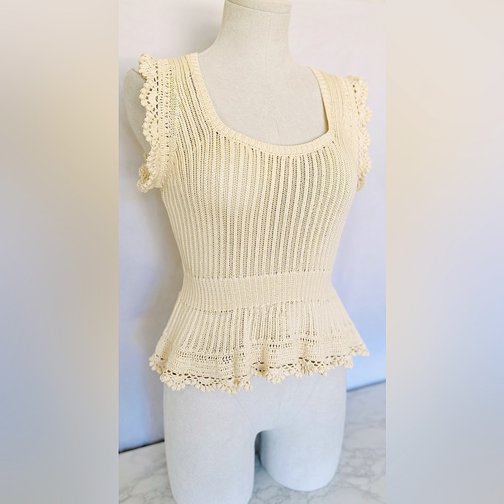 Paige Women’s Ammeline Top in Ecru (Size: XS) NEW WITHOUT TAGS! Never been worn!